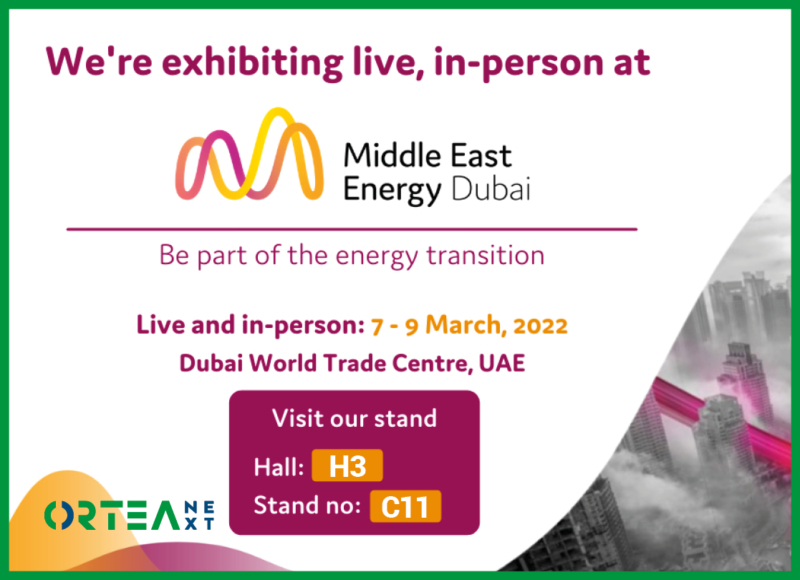 JOIN US AT MIDDLE EAST ENERGY 2022 IN DUBAI