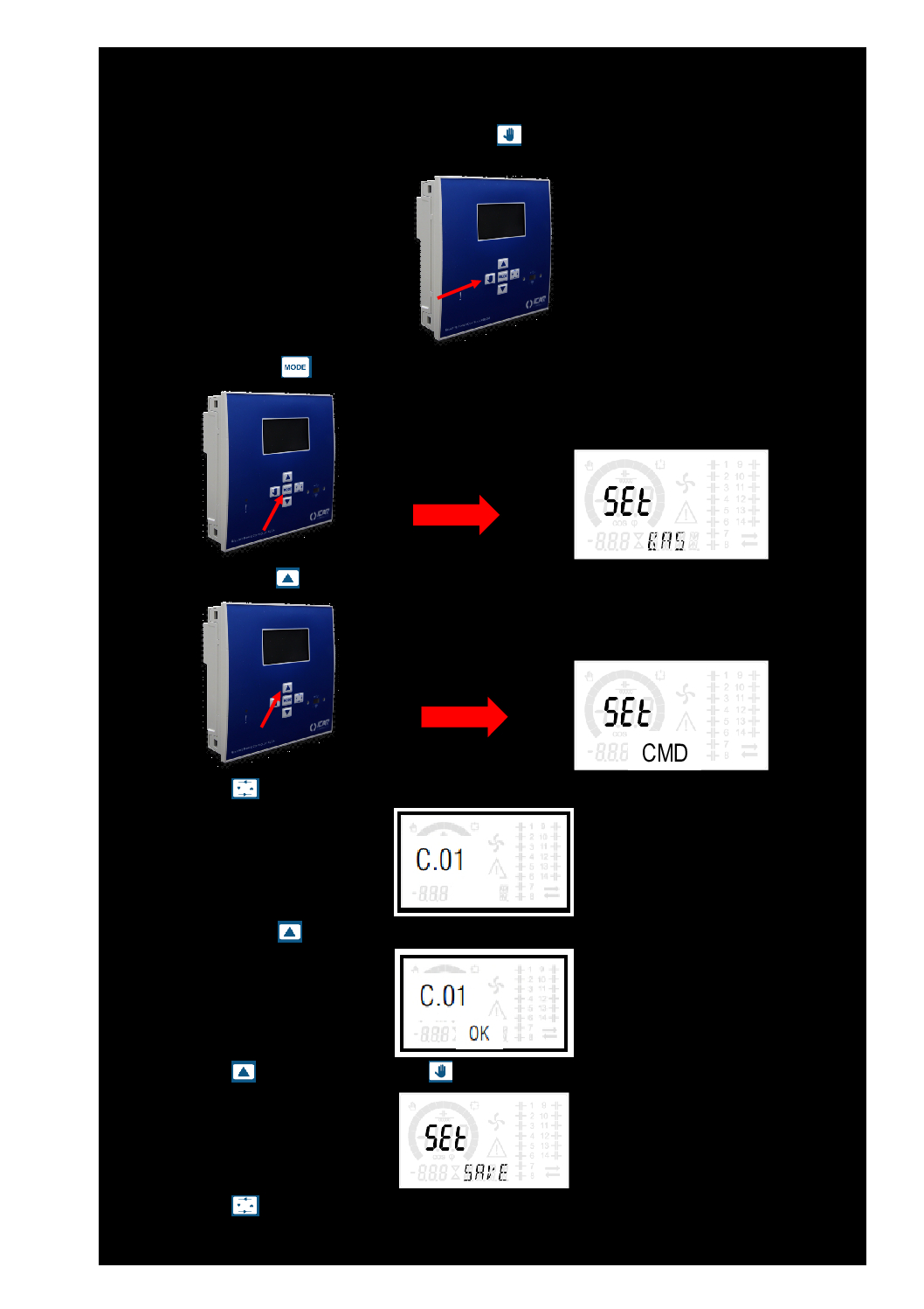 Reset allarme A12 RPC8LGA