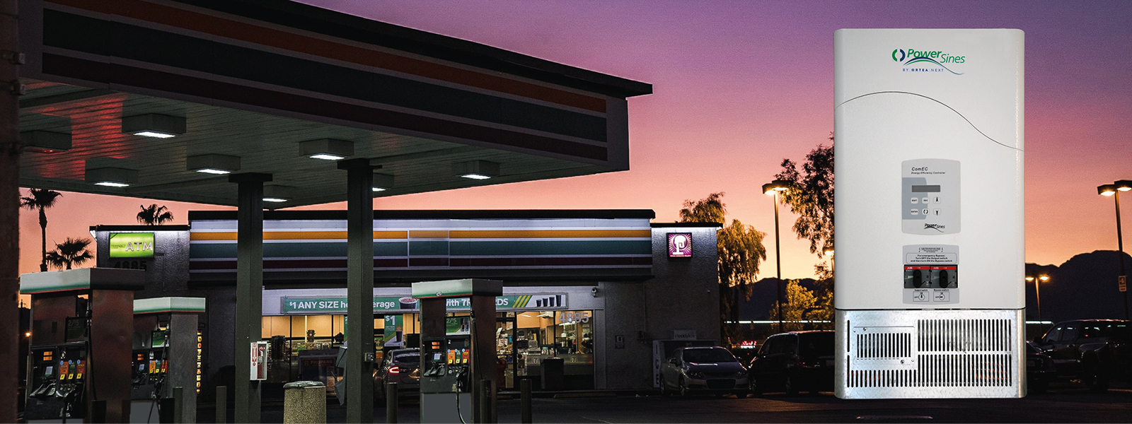 Powersines ComEC for a fuel service station in Eastern Europe