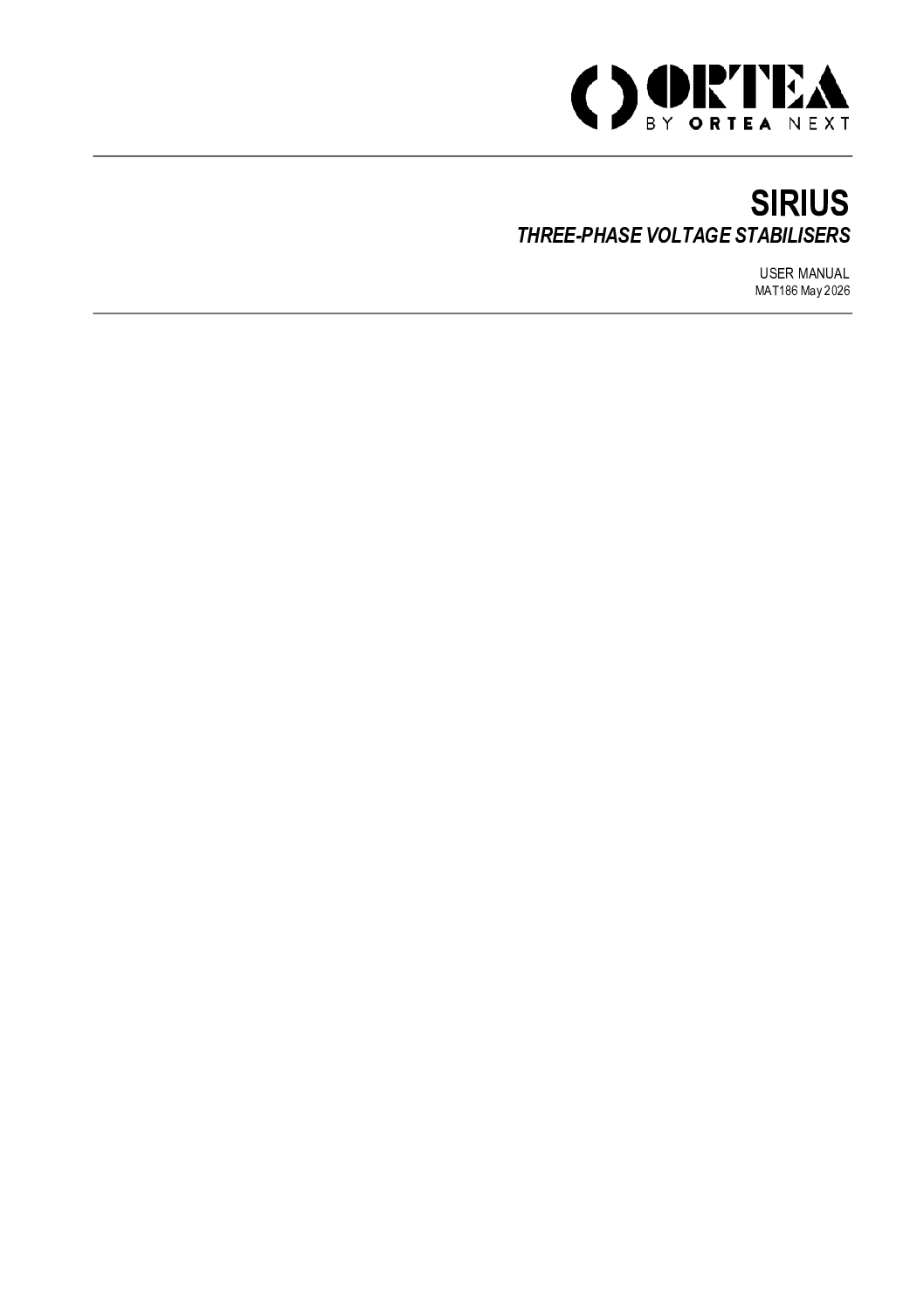 User manual SIRIUS