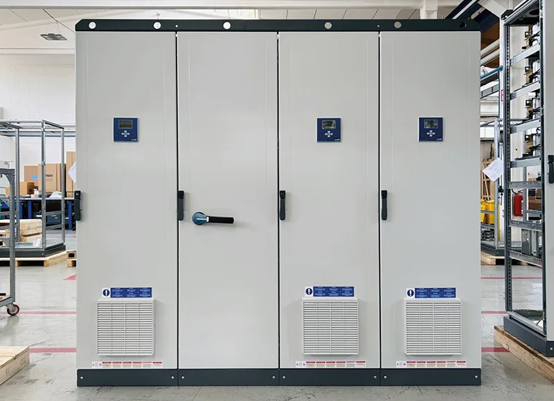 Multimatic FV25V power factor correction system for glass production