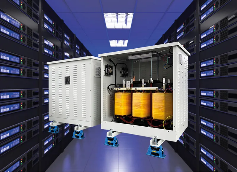 13 75 KVA ISOLATION TRANSFORMERS TO PROTECT A DATA CENTER IN THE FAR EAST