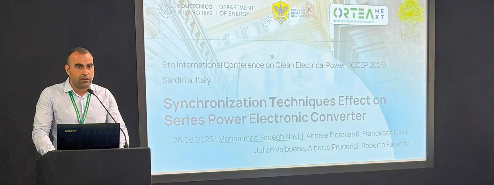 ORTEA A ICCEP 2025 CON UNO STUDIO SULLE TECNICHE DI SINCRONIZZAZIONE PER CONVERTITORI ELETTRONICI DI POTENZA